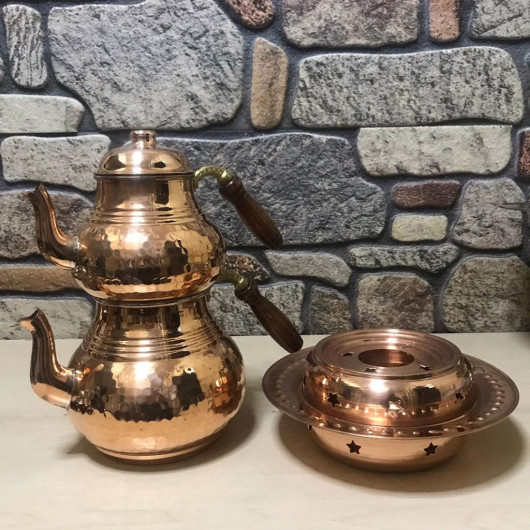 Forged Copper Teapot And Balcony Pleasure