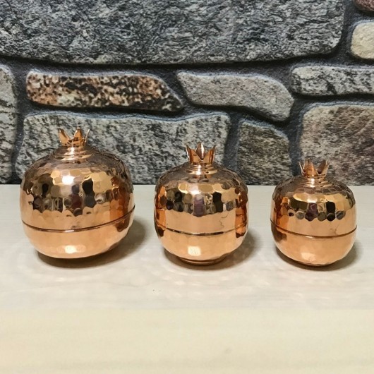 Forged Copper Pomegranate Set