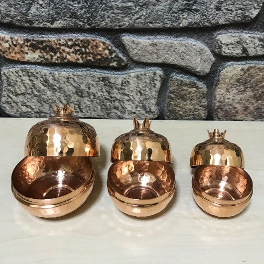 Forged Copper Pomegranate Set