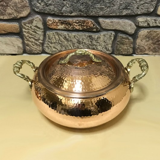 Forged Copper Trabzon Casserole 18 Cm