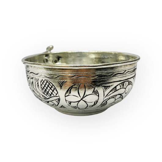 Embroidered Copper Buttermilk Bowl