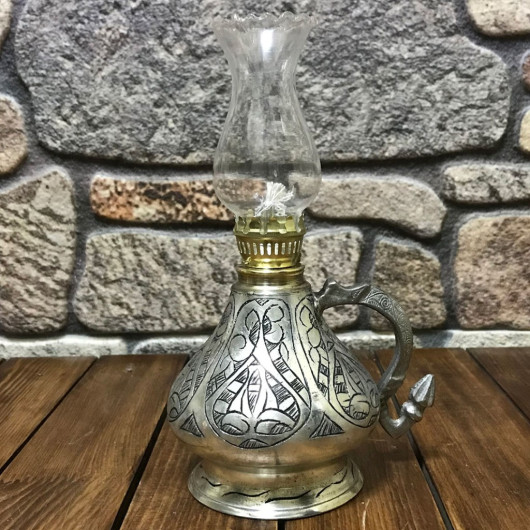 Embroidered Copper Gas Lamp Small Size