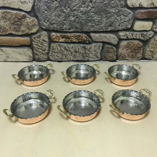 Mini Copper Pan Set Of 6