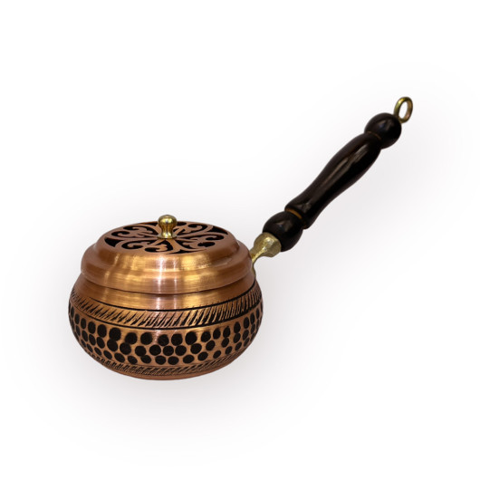Mini Size Rose Forged Copper Incense Holder