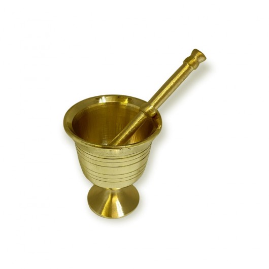 Mini Ornamental Brass Mortar