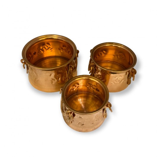 Miniature Copper Boiler Set