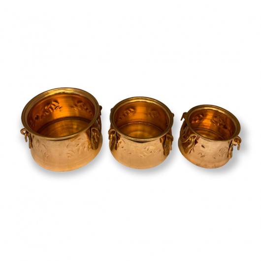 Miniature Copper Boiler Set