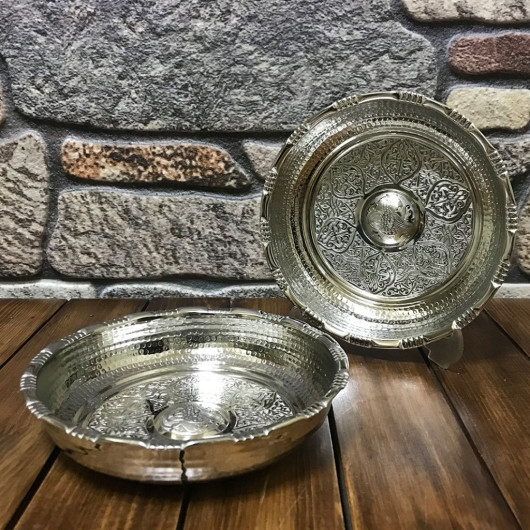 Nickel Plated Copper Bath Bowl 18 Cm