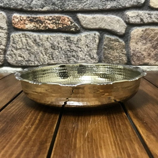 Nickel Plated Copper Bath Bowl 18 Cm