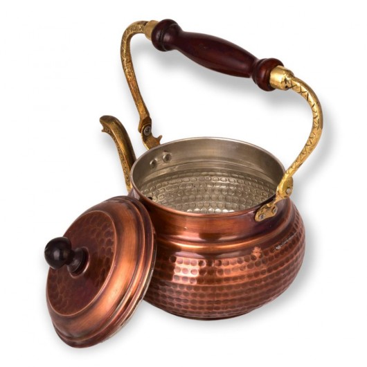 Oxidized Copper Italian Teapot