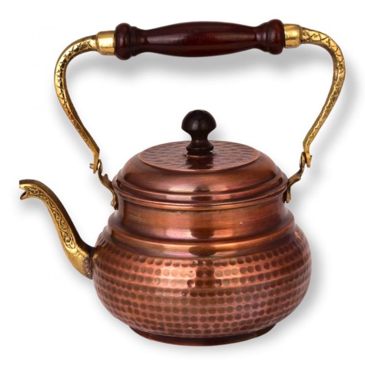 Oxidized Copper Italian Teapot