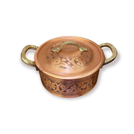 Carved Embroidered Upright Pot No:1