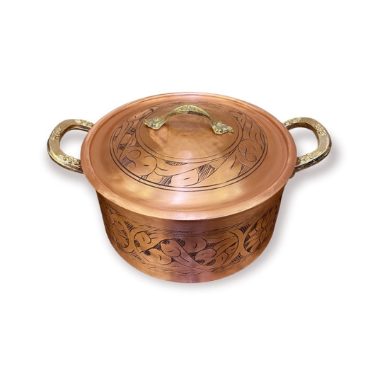 Carved Embroidered Upright Pot No:2
