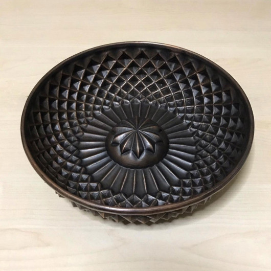 Pyramid Embroidered Copper Bath Bowl