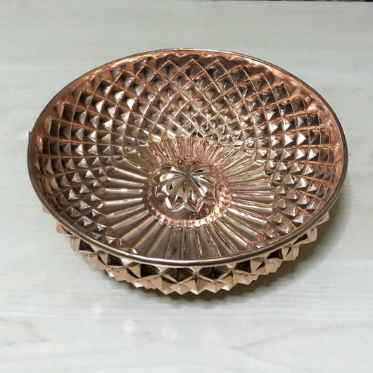 Pyramid Embroidered Copper Bath Bowl