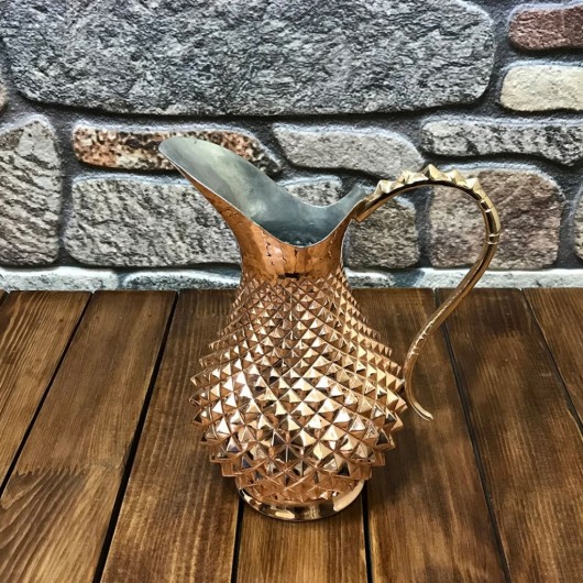 Pyramid Embroidered Small Size Copper Jug