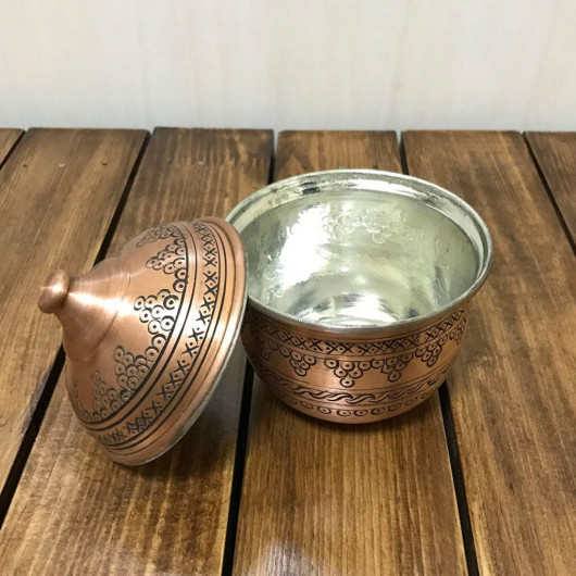 Scotch Tumbled Cluster Copper Sugar Bowl