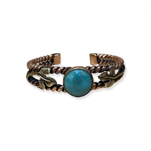 Turquoise Natural Stone Copper Bracelet