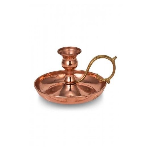 Turna Copper Alem Candle Holder Plain Red Turna2581-1