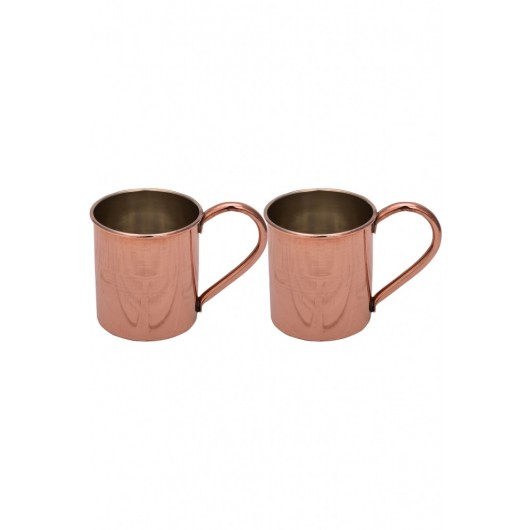 Turna Copper Cup Cup 1 No. Straight 330 Ml Set Of 2 Red Turna0481-21