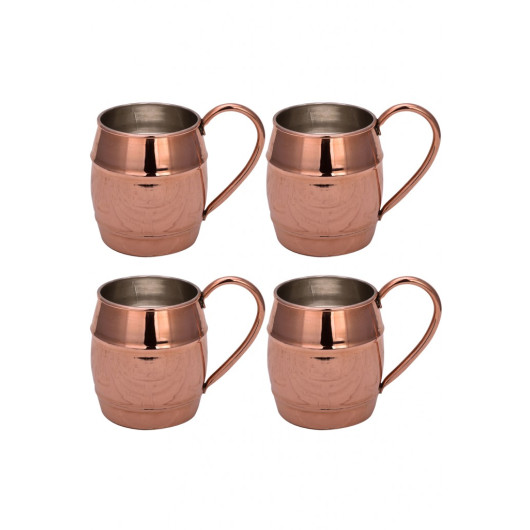 Turna Copper Grande Cup 2 No. Straight 1000 Ml Set Of 4 Red Turna0464-41