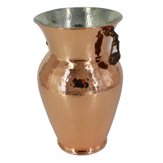Turna Copper Guldane Vase Hand Forged Red Crane2611-1