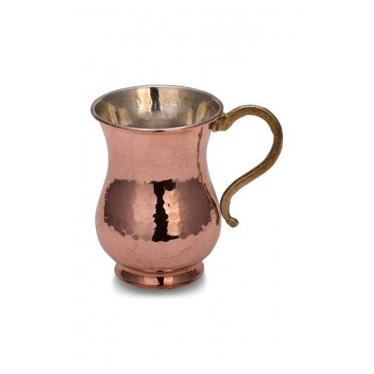Turna Copper Cordless Mug Hand Forged 300 Ml Red Turna0451-1