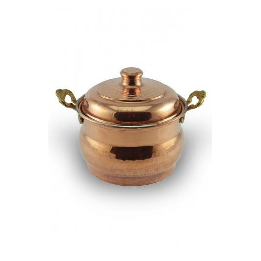 Turna Copper Maras Casserole Pot 1 No 18 Cm Hand Forged Red Turna8171-1