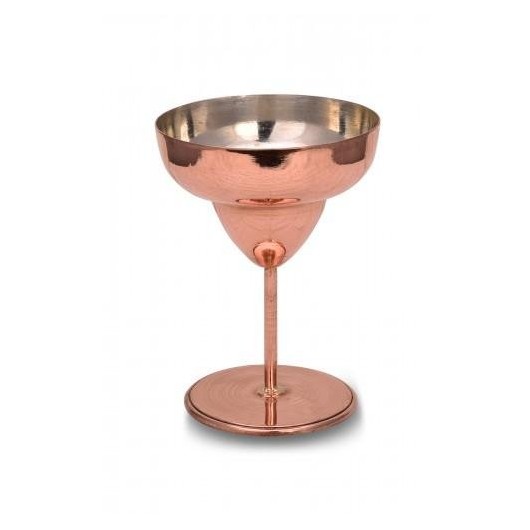 Turna Copper Margarita Glass Plain 450 Ml Set Of 4 Red Turna0461-41