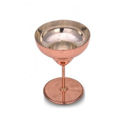 Turna Copper Margarita Glass Plain 450 Ml Set Of 4 Red Turna0461-41