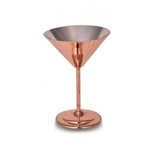 Turna Copper Martini Glass Straight 250 Ml Set Of 6 Red Turna0459-61