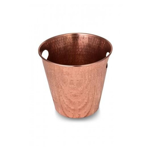 Turna Copper Coral Ice Bucket 24 Cm Hand Forged Red Crane2552-1