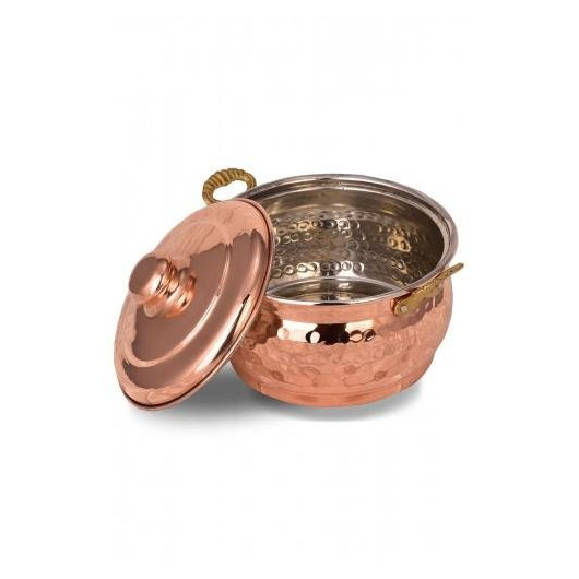 Turna Copper Mini Casserole Pot 2 No 13 Cm Hand Forged Red Turna8175-1