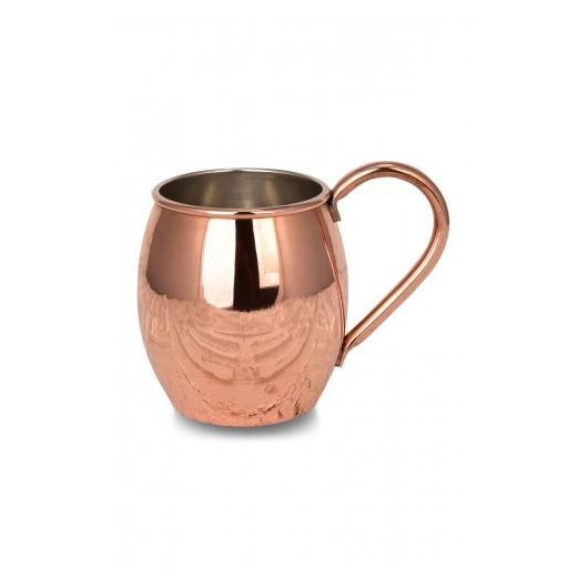 Turna Copper Moscow Mule Cup Flat 500 Ml Set Of 6 Red Turna0493-61