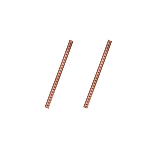 Turna Copper Straws Straight Red 2Pcs Set Turna0506-21