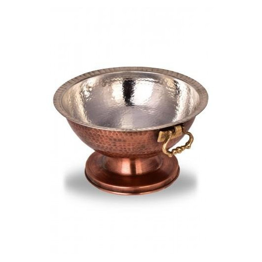 Turna Copper Punch Presentation Bowl 32 Cm Hand Forged Oxide Turna2562-3
