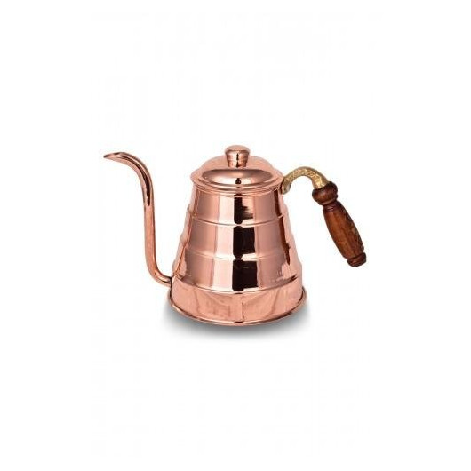 Turna Copper Tiryaki Teapot Straight Red Crane1967-1