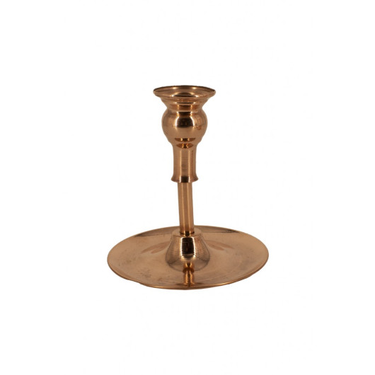 Turna Copper Vintage Candle Holder Plain Red Turna2610-1
