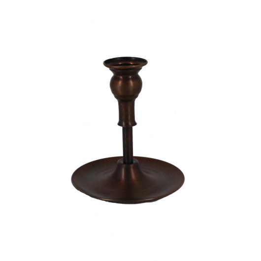 Turna Copper Vintage Candle Holder Straight Oxide Turna2610-3