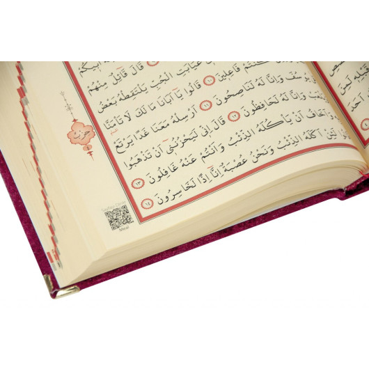Special Gift Quran Red With Velvet Covered Plexi Embroidered Chest