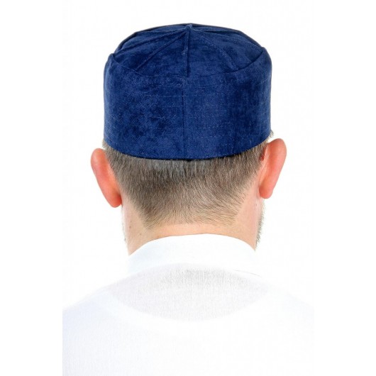 Domed Hard Molded Cap - Navy Blue