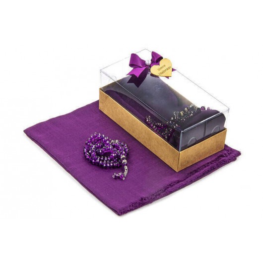 Mevlid Gift Set - Rosary - Veiled - Purple Color