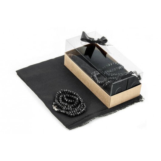 Mevlid Gift Set - Rosary - Veiled - Black Color