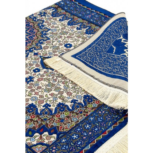 Authentic Ultra Luxe Chenille Prayer Rug Blue