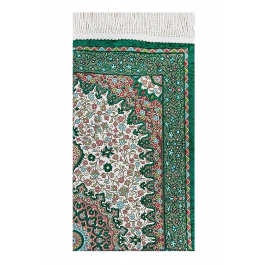 Authentic Ultra Luxe Chenille Prayer Rug Green
