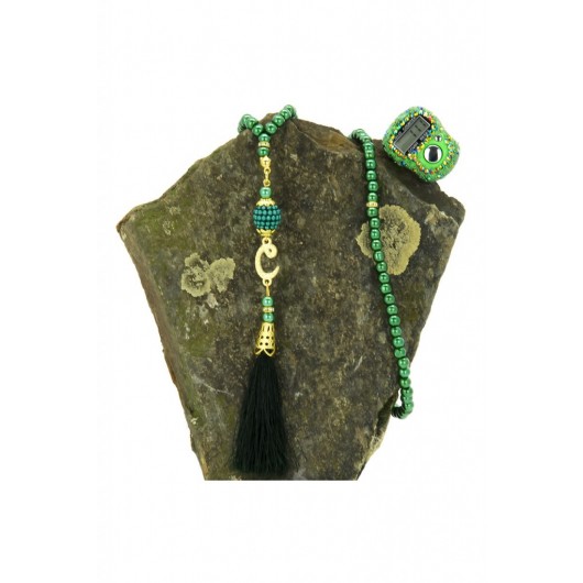 Stone Zikirmatik - Pearl Rosary Gift Set - Green Color