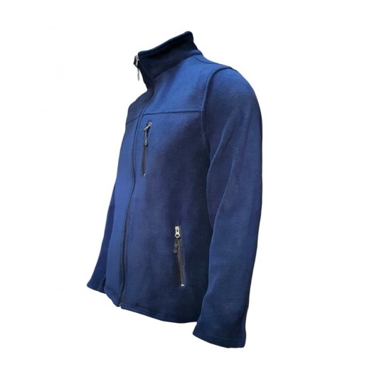Aybaak Hpf066 Thick Robe Men's Fleece Jacket With Pockets And Zipper