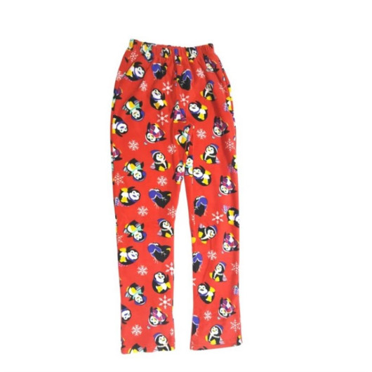 Ciciten 104 Penguin Pattern Winter Women's Fleece Pajamas Set
