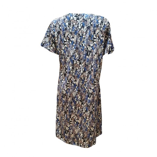 فستان نسائي من القطن ذو جيوب مزين برخارف من Ciciten 22401