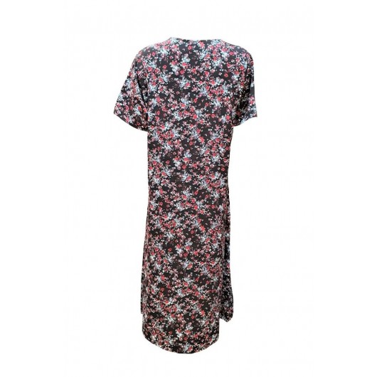 فستان نسائي من القطن ذو جيوب مزين بزخارف من Ciciten 22404